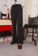 femmes pantalon noir 006BT648 Anna Field