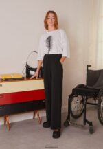 femmes pantalon noir 006BT648 Anna Field - Image 6