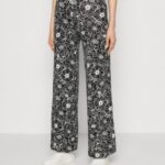 femmes pantalon noir/blanc 006BT624 Anna Field