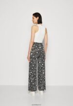 femmes pantalon noir/blanc 006BT624 Anna Field - Image 3