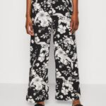 femmes pantalon noir/blanc cassé 006BT640 Anna Field
