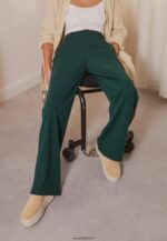 femmes pantalon vert foncé 006BT650 Anna Field