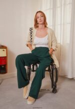 femmes pantalon vert foncé 006BT650 Anna Field - Image 3