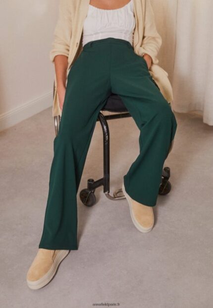 femmes pantalon vert foncé 006BT650 Anna Field