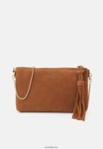 femmes pochette cuir cognac 006BT2438 Anna Field