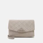 femmes pochette en cuir taupe 006BT2401 Anna Field