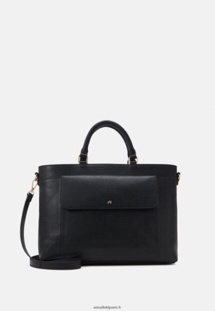 femmes porte-documents en cuir noir 006BT2575 Anna Field