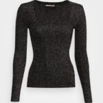 femmes pull lurex noir 006BT854 Anna Field