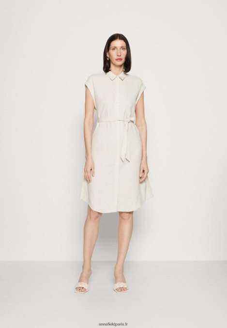femmes_robe_chemise_beige_006bt82_anna_field.jpg femmes robe chemise beige 006BT82 Anna Field - Image 1