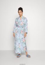 femmes robe de chambre à fleurs bleu 006BT1090 Anna Field