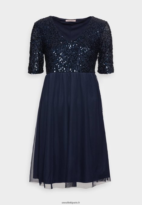 femmes_robe_de_cocktail_robe_de_soiree_bleu_fonce_006bt40_anna_field.jpg femmes robe de cocktail robe de soirée bleu foncé 006BT40 Anna Field - Image 1