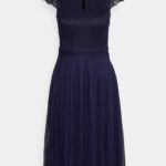 femmes robe de cocktail robe de soirée bleu foncé 006BT69 Anna Field