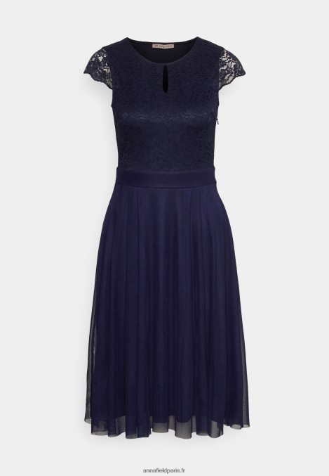 femmes robe de cocktail robe de soirée bleu foncé 006BT69 Anna Field - Image 1