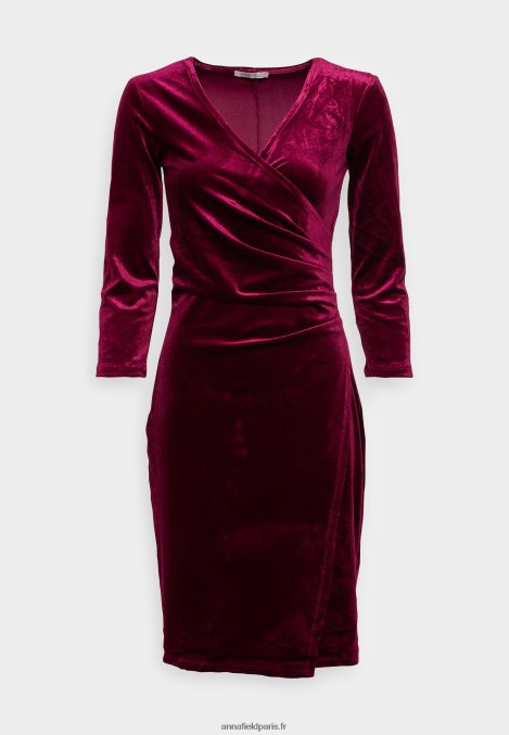 femmes robe de cocktail robe de soirée bordeaux 006BT73 Anna Field - Image 1