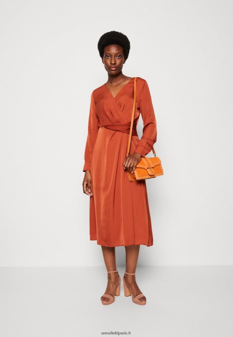 femmes robe de cocktail robe de soirée marron 006BT54 Anna Field - Image 2