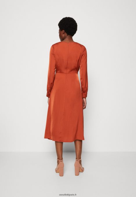 femmes robe de cocktail robe de soirée marron 006BT54 Anna Field - Image 3