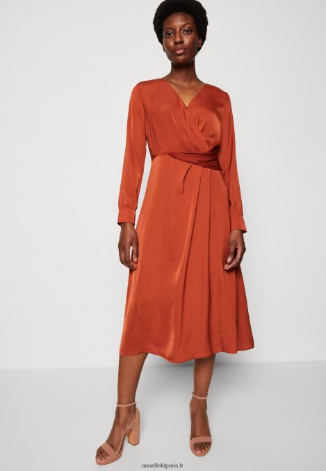 femmes robe de cocktail robe de soirée marron 006BT54 Anna Field - Image 4