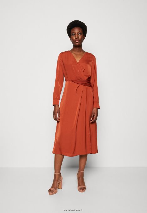 femmes robe de cocktail robe de soirée marron 006BT54 Anna Field - Image 1