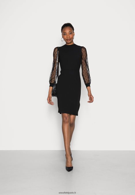 femmes robe de cocktail robe de soirée noir 006BT70 Anna Field - Image 2