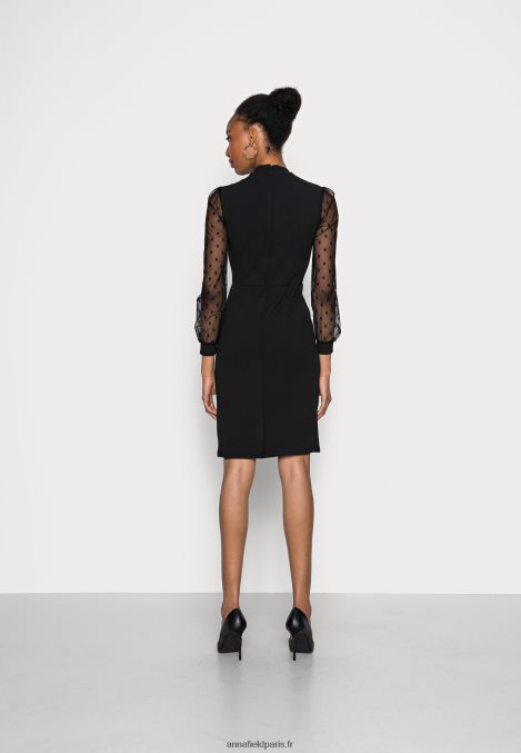 femmes robe de cocktail robe de soirée noir 006BT70 Anna Field - Image 3