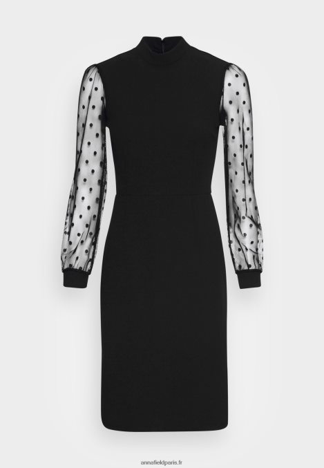 femmes robe de cocktail robe de soirée noir 006BT70 Anna Field - Image 4
