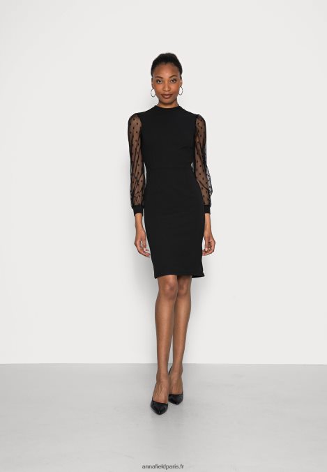 femmes robe de cocktail robe de soirée noir 006BT70 Anna Field - Image 1