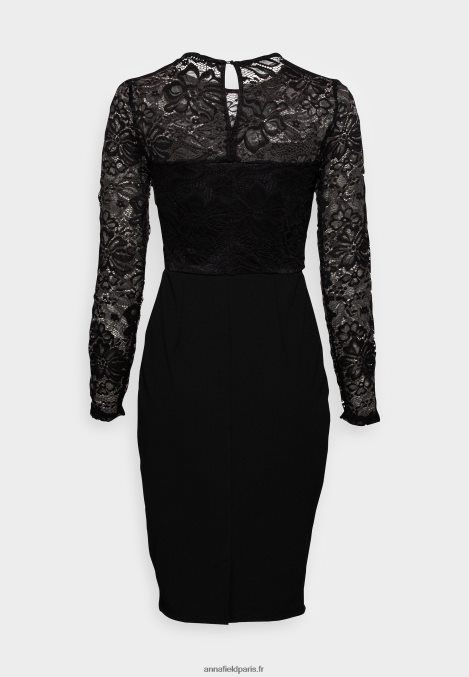 femmes robe de cocktail robe de soirée noir 006BT72 Anna Field - Image 2