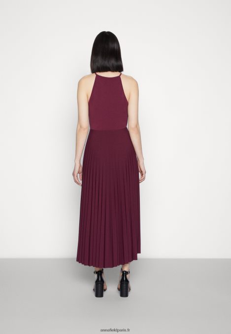 femmes robe de cocktail robe de soirée rouge foncé 006BT65 Anna Field - Image 3