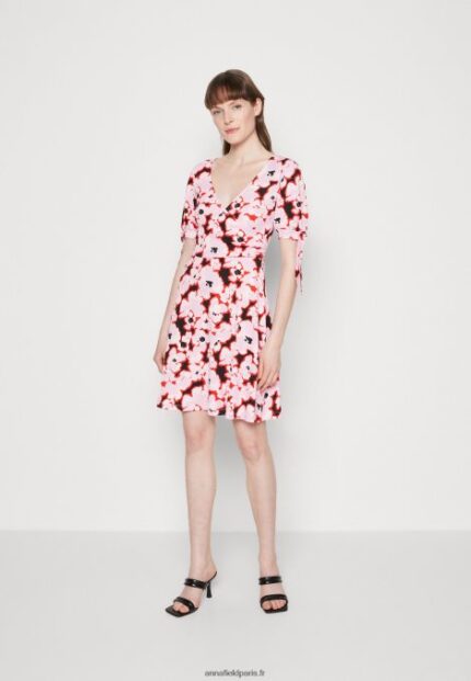 femmes robe de jour rose 006BT30 Anna Field