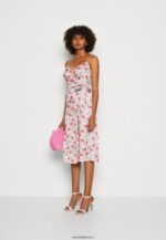 femmes robe de jour rose/rouge 006BT14 Anna Field - Image 2