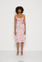 femmes robe de jour rose/rouge 006BT14 Anna Field