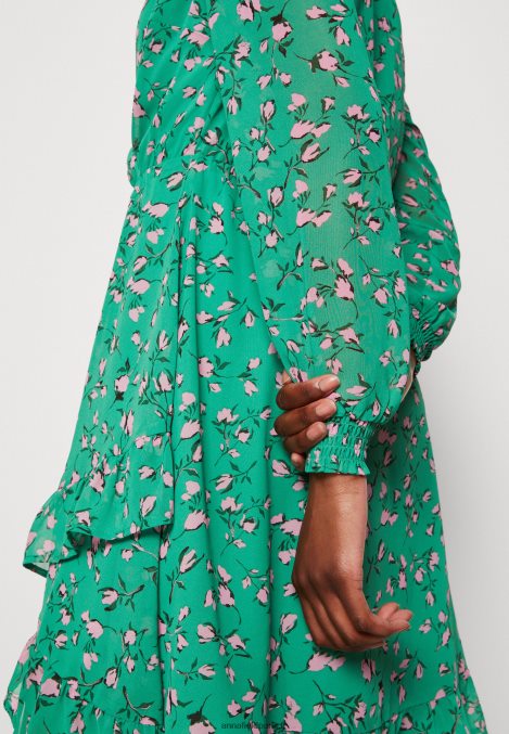 femmes robe de jour vert/multicolore 006BT28 Anna Field - Image 6