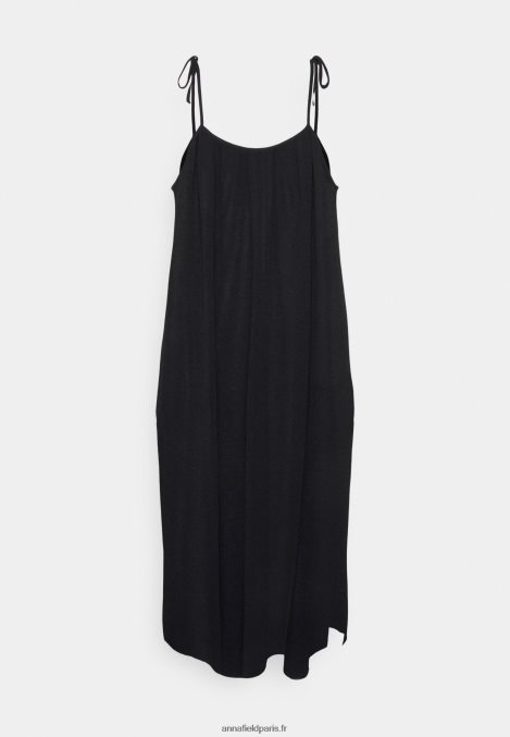 femmes robe de plage à bretelles simples accessoire de plage noir 006BT737 Anna Field - Image 5