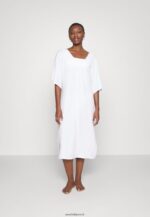 femmes robe de plage v devant robe maxi weiss 006BT222 Anna Field
