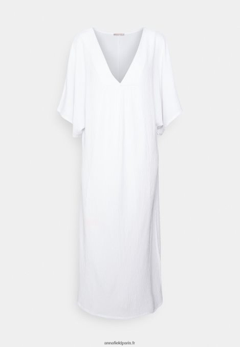 femmes robe de plage v devant robe maxi weiss 006BT222 Anna Field - Image 5