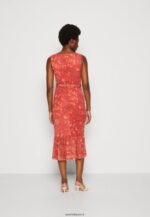 femmes robe droite beige/rose/multicolore 006BT212 Anna Field - Image 3