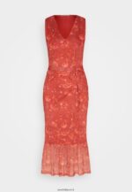 femmes robe droite beige/rose/multicolore 006BT212 Anna Field - Image 5