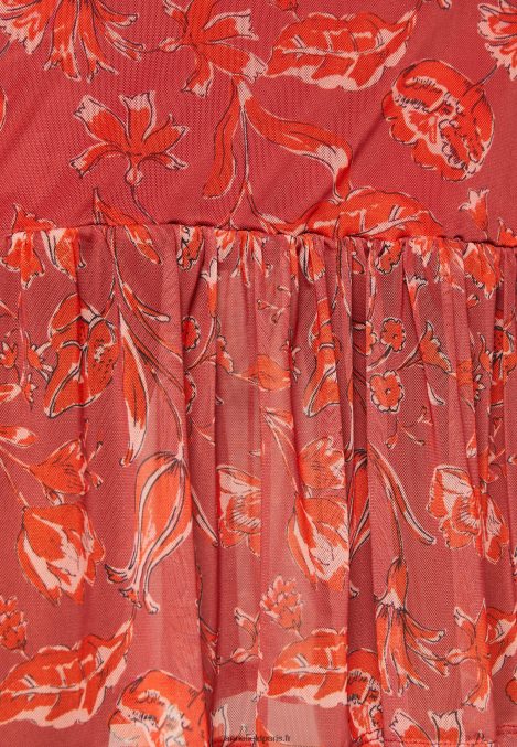 femmes robe droite beige/rose/multicolore 006BT212 Anna Field - Image 6