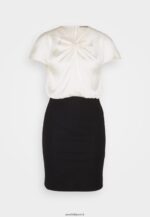 femmes robe droite blanc cassé/noir 006BT195 Anna Field - Image 5