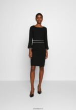 femmes robe droite noir/blanc 006BT98 Anna Field - Image 2