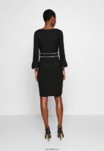 femmes robe droite noir/blanc 006BT98 Anna Field - Image 3