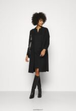 femmes robe droite noire 006BT111 Anna Field - Image 2