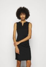 femmes robe droite noire 006BT111 Anna Field
