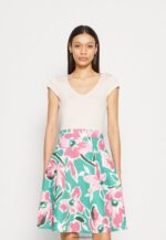 femmes robe en jean blanc/vert/rose 006BT68 Anna Field