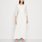 femmes robe en jersey blanc 006BT75 Anna Field