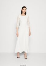 femmes robe en jersey blanc 006BT75 Anna Field