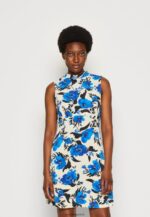 femmes robe en jersey blanc cassé/bleu 006BT166 Anna Field