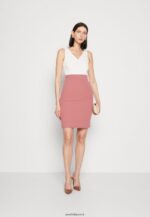 femmes robe en jersey blanc/rose 006BT36 Anna Field - Image 2