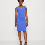 femmes robe en jersey bleu 006BT132 Anna Field