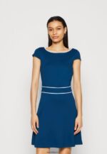 femmes robe en jersey bleu/blanc 006BT124 Anna Field